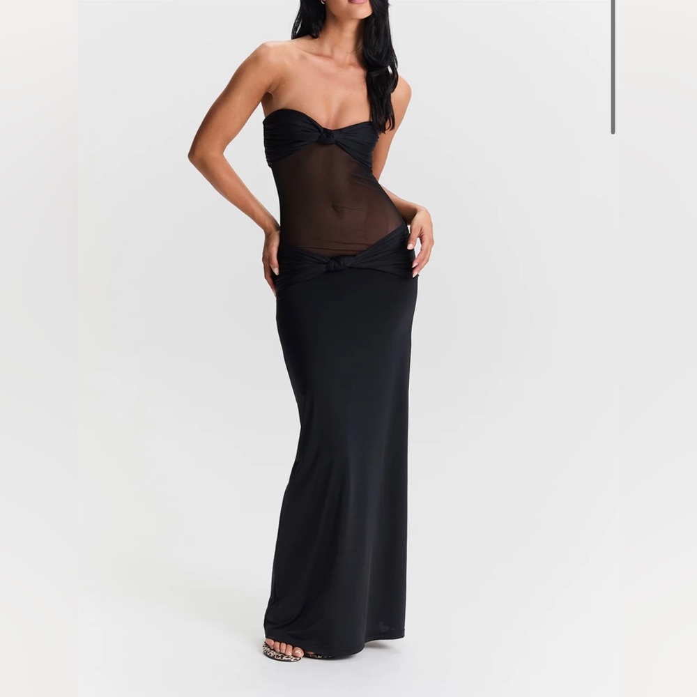 Black Sleeveless Bodycon Maxi Dress